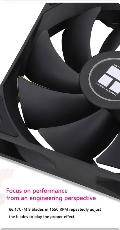 Thermalright TL-C12C PC Cooling Fan 120mm 5V 3PIN ARGB Computer Case Fan 4pin PWM 1550RPM Adjustable Speed 12cm CPU Cooler Fan