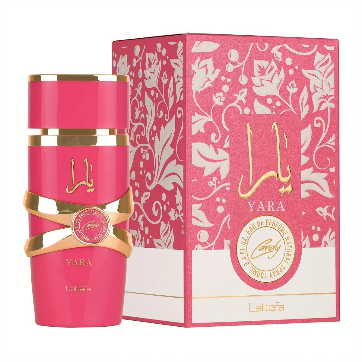 lattafa yara 100ml Perfume Spray, Eau de Toilette Feminino, Colônia Feminina, fragrância duradoura, Colônia Perfume Árabe, Longa Duração