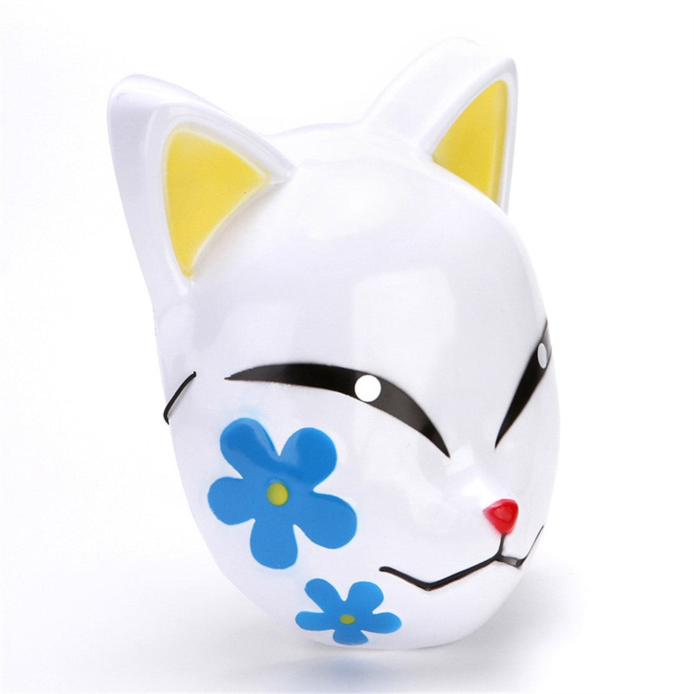 Japanese Anime Demon Slayer Mask Cosplay Thicken Plastic Masks Halloween Party Costume Props Fox Mask