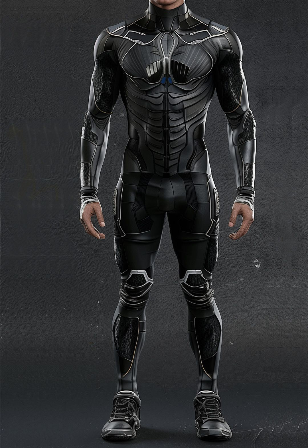 CyberPunk Futuristic Mechanical Armour Jumpsuit Cool Fighter Cosplay Bodysuit Steampunk Costume Halloween Party Shows Men Zentai