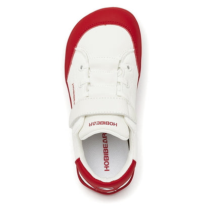 HOBIBEAR Kids Wide Toe Barefoot Shoes Boys Girls  Minimalist Sneakers Lightweight Hook Loop Mesh Artificial Leather Shoes