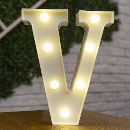 Alphabet Letter LED Lights Luminous Number Lamp Battery Warm Night Light for Home Wedding Birthday Christmas Party Decoration