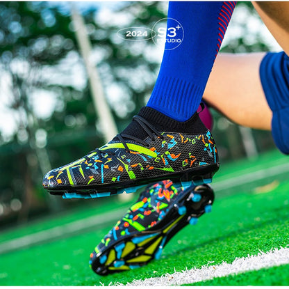 TF/AG Men Football Boots Society Cleats Soccer Shoes Boys Professional Football Field Boots Indoor Fast Non Slip Sneakers Match