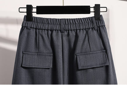 Suit Half-body Skirt Women's Large Size Autumn New Fashion Elegant Commuting Medium-length Package Hip Skirts Loose A-line Skirt