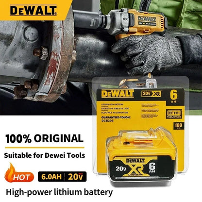 Nova Bateria Dewalt 100% Original 6Ah 20V para Ferramenta Elétrica DCB206 DCB206 20V Bateria DCB205 DCB200