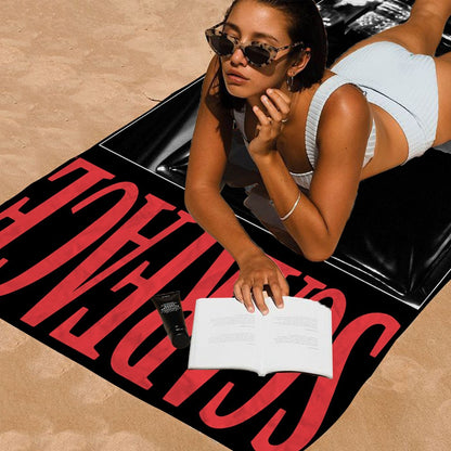 Classic Movie Scarface Bath Towel Microfiber Soft Water Absorbing Breathable For Girl Kids Decorative Cartoon Beach Towel