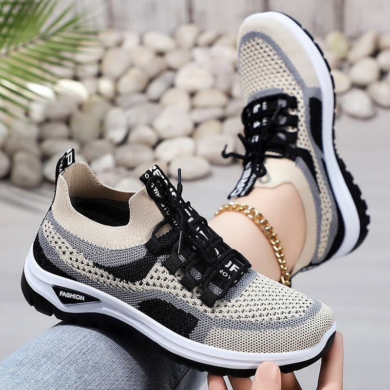 Women Sneakers 2025 New Spring Autumn Brand Luxury Vulcanize Shoes Casual Footwear Zapatillas Mujer Light Flat Breathable Shoes