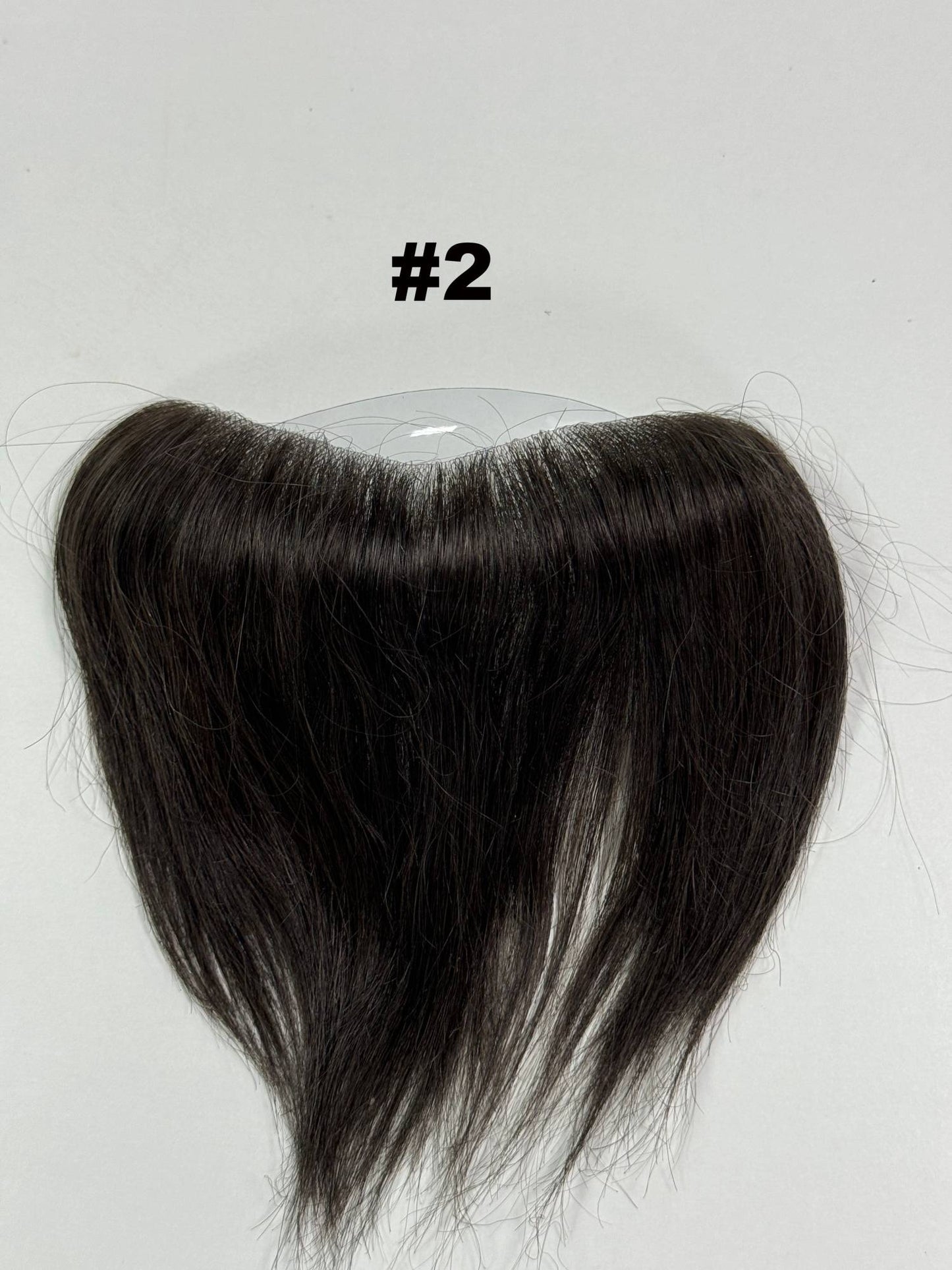Prótese Capilar Masculina Frontal Fina de PU, com linha do cabelo natural, estilo V, em cabelo humano loiro, sistema de substituição capilar para homens
