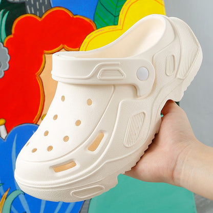 Summer Thick Sole Sandals For Women Comfortable Soft Heightening Shoes Couple Outdoor Non-slip Slippers Men‘s Clogs