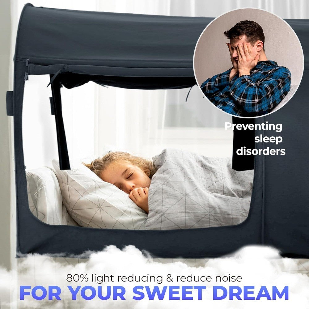 Alvantor Bed Canopy Bed Tents Dream Tents Privacy Space Twin Size Sleeping Tents Indoor Pop Up Portable Frame Curtains Breathabl