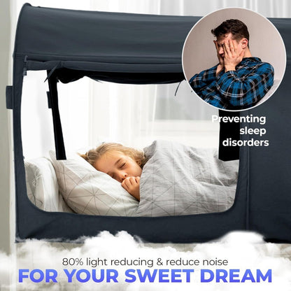 Alvantor Bed Canopy Bed Tents Dream Tents Privacy Space Twin Size Sleeping Tents Indoor Pop Up Portable Frame Curtains Breathabl