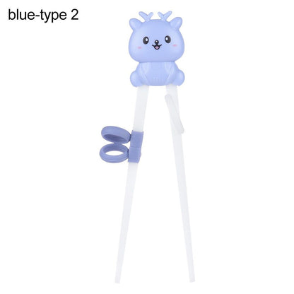 1 Pair Cartoon Chopsticks Children Eating Training Chopsticks Learn Chopsticks Correct Usage Baby Practice Chopstick