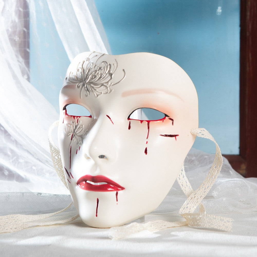 Mask Retro Hand Drawing Fashion Men and Women SameStyle Ancient Style Adult Style Hanfu Props Ball Party Secret Room Accessories