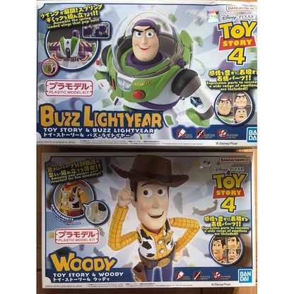 Em Estoque BANDAI Original Cinema-rise Toy Story 4 Buzz Lightyear Woody Anime Figura Modelo de Montagem Brinquedo Presente Colecionável Infantil