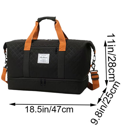 Quilted Travel Duffle Bag Multi-Color Casual Single Shoulder Bag for Vacation Trip Gym Daily Luggage Festival Gifts