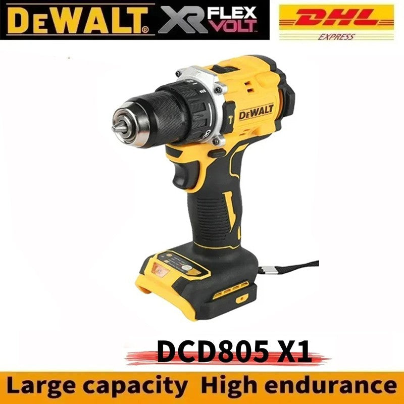 Parafusadeira elétrica compacta sem escova recarregável DEWALT Lithium 20V DCD805