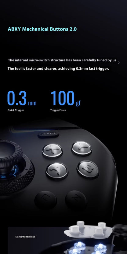 Flydigi Vader4 PRO Wireless Gaming Controller 1000Hz Force Switch Trigger RGB Real Vibration Elite APEX 4 Gamepad for PC Switch2