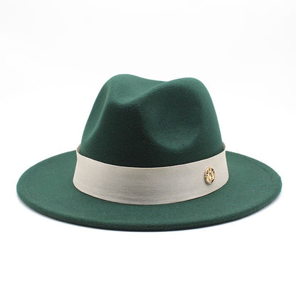 New Fedora Hat For Women Winter Elegant Fashion Formal Wedding Decorate Church Cap Panama Party Jazz Hat chapeau femme