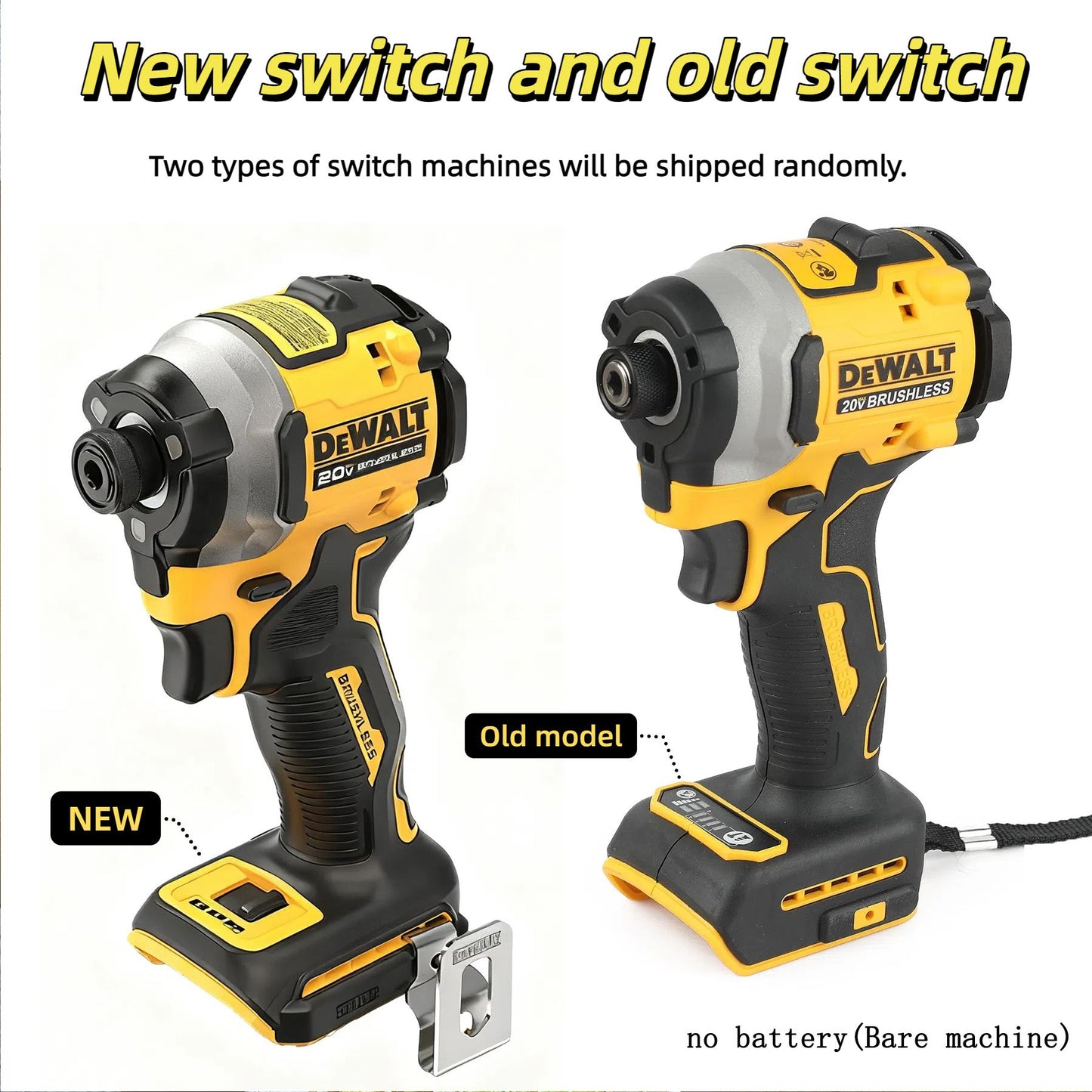 Parafusadeira de Impacto DEWALT DCF850 Parafusadeira Elétrica 20V Sem Escovas Sem Fio 3250RPM chaves de fenda Ferramentas de Alto Torque Ferramentas Elétricas
