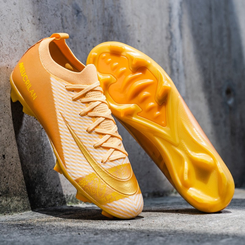 New Men's Football Boots Training Cleats Sneakers Soccer Shoes Wholesale FG Top Quality Non-Slip Drop Shipping Unisex Adult