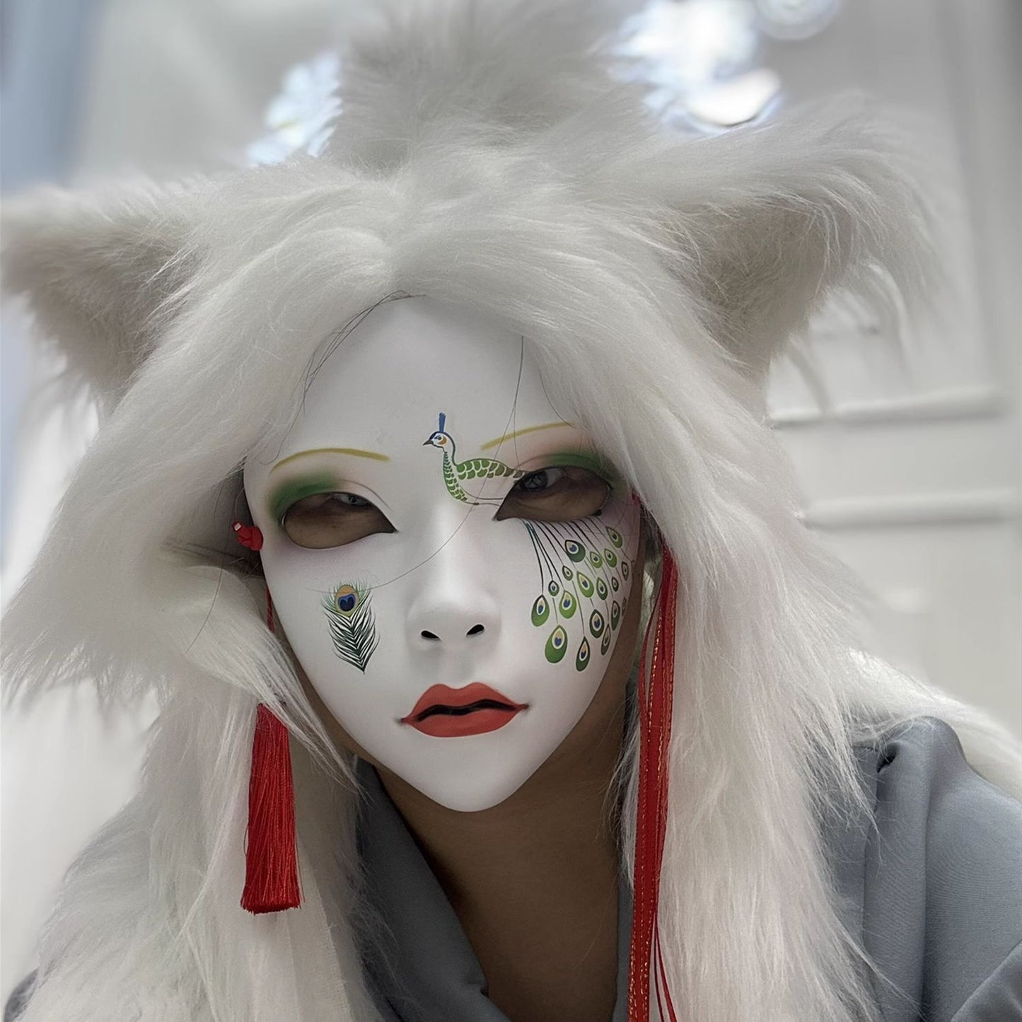 Role play Bird of Juno Cosplay Party Mask Anime Mask Costume Accessories Carnival Mask Halloween DIY Decorate party decorations