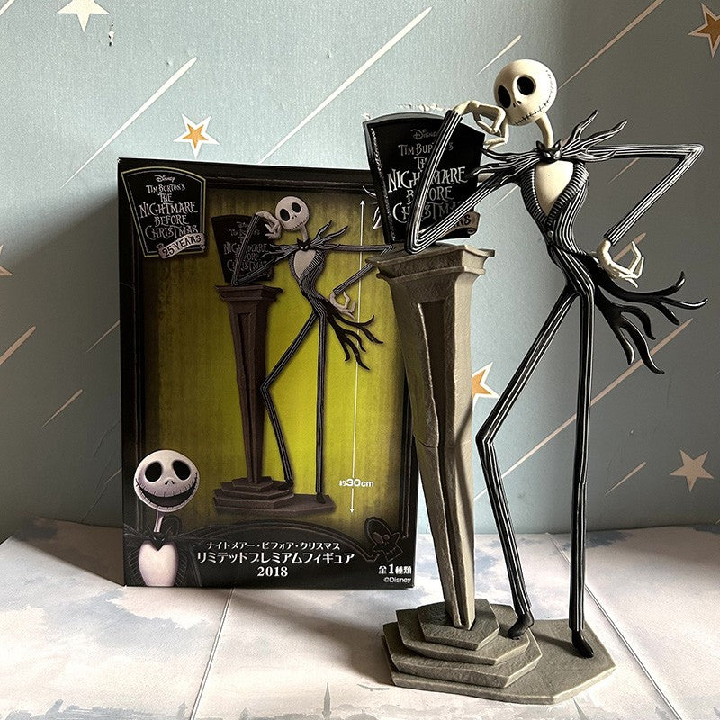 The Nightmare Before Christmas Jack Skellington Figures 25th Anniversary Years Tim Burton Figura Collectible Model Toys