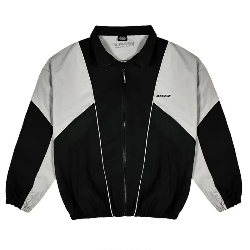 KPOP 2025 Ateez World Tour TOWARDS THE LIGHT Baseball Jacket Women Men Bomber Jacket Outerwear Baseball Uniform Casual Sportswea
