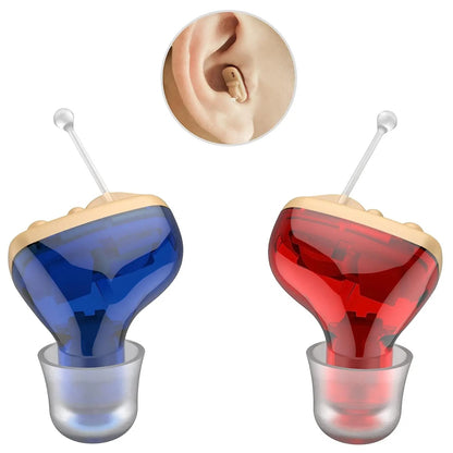 4 channel Mini Digit Hearing Aid Ear Deafness Invisible Medical Grade Hearing Aids for Elderly Moderate to Severe Hearing Loss