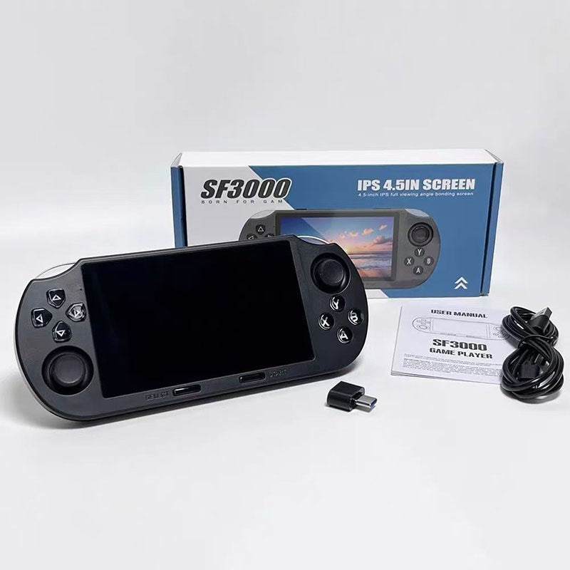 New SF3000 Retro Handheld Video Game Console 4.5 Inch 854*480 IPS Screen 3000mAh Portable Pocket Video Player Games