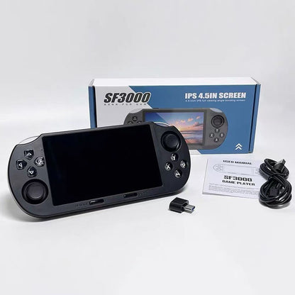 New SF3000 Retro Handheld Video Game Console 4.5 Inch 854*480 IPS Screen 3000mAh Portable Pocket Video Player Games