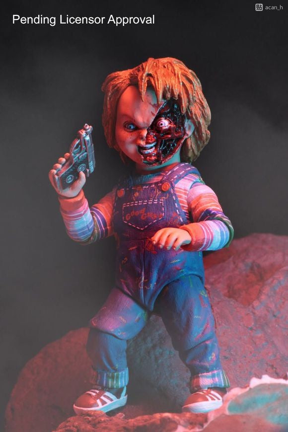 Genuine Real Original Halloween NECA GOOD GUYS CHUCKY Horror Doll PVC Figure Collectible Model Toy 10cm