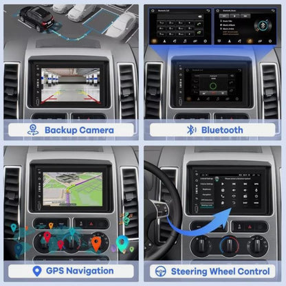 7inch Android 13 AHD Camera Car Stereo Radio +2+32G Microphone GPS Navi For 2013 2014 Ford F-150 Raptor GPS FM Player