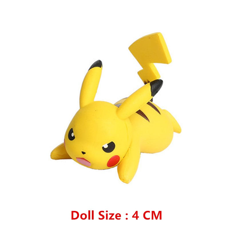 Pokémon 4-13cm Bonecos de Desenho Animado Filme Anime Pikachu Eevee Charmander Mewtwo Bonecos Colecionáveis Melhor Presente de Aniversário para Crianças