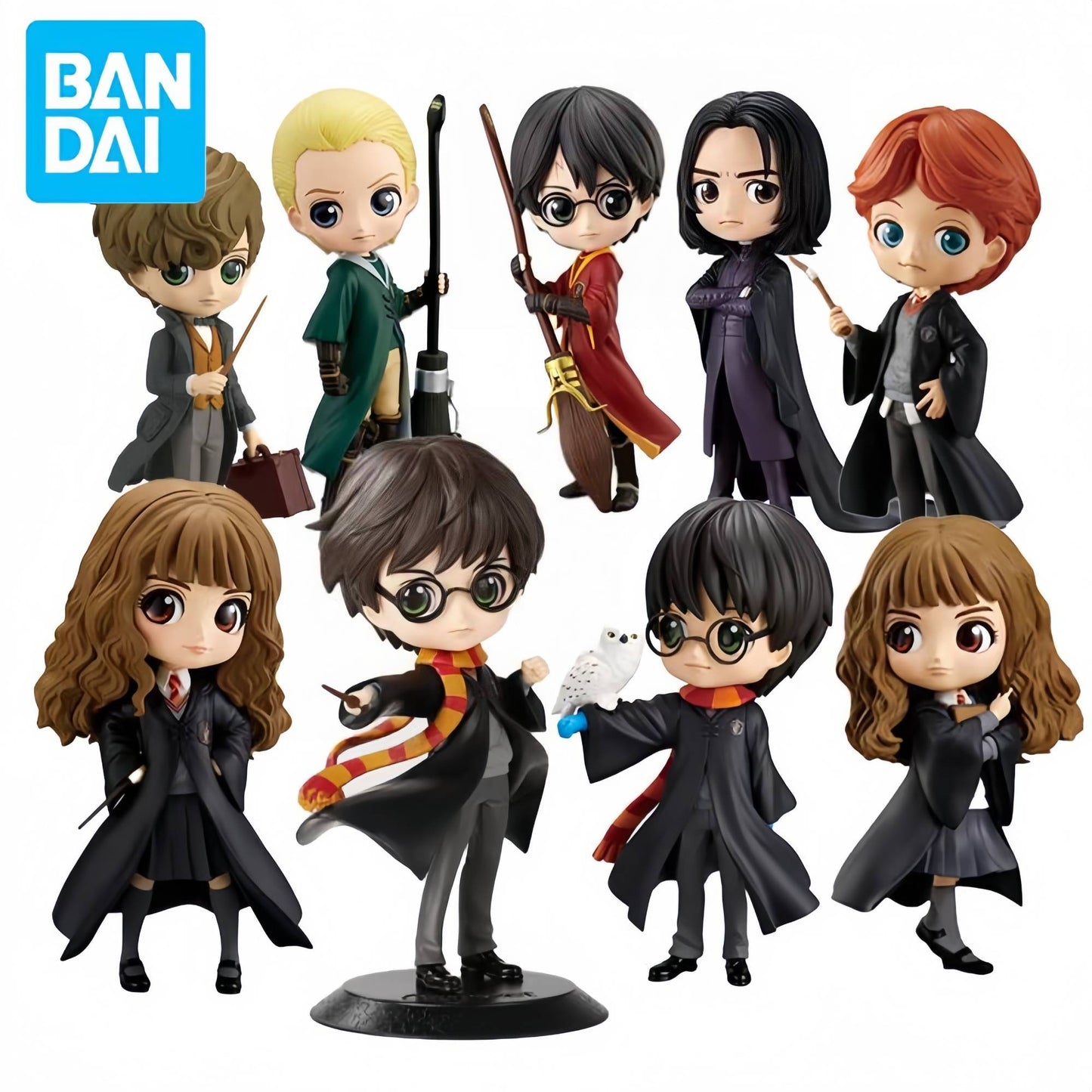 Em Estoque Original Bandai Banpresto Qposket Harry Potter Membros Grande Reunião 15Cm Boneco de Ação Figura Modelo Estilo Chibi Q
