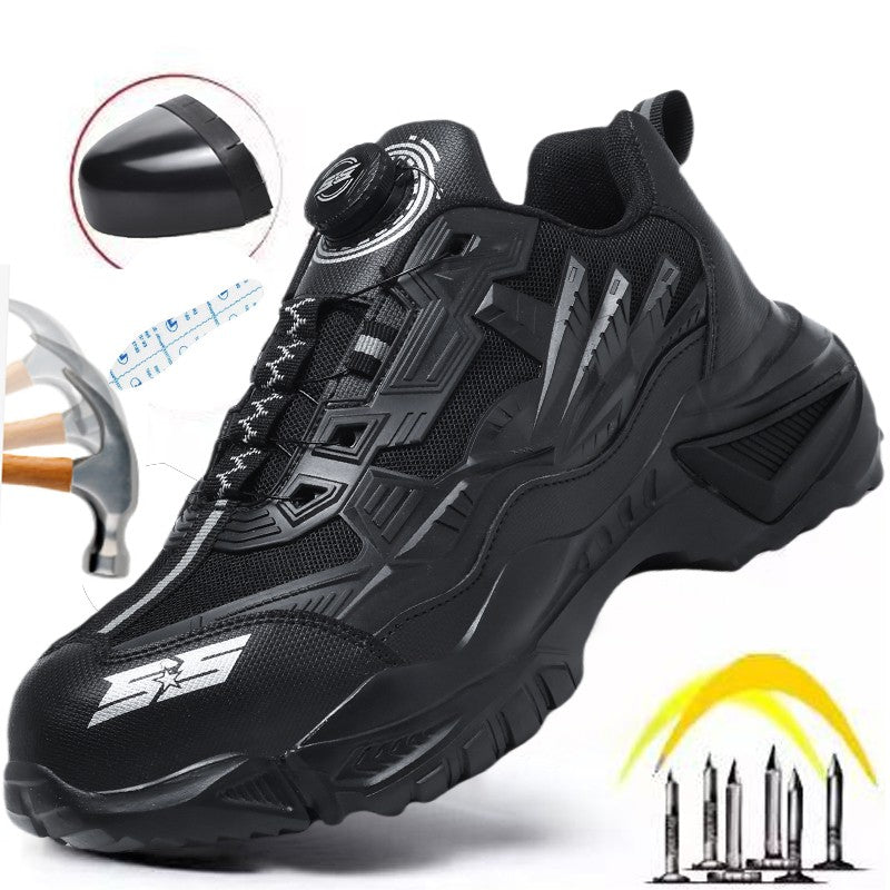 Men's Military Tactical Boots Army Boots Men Side Zipper Military Boots Men Anti-Slip Ankle Boots Work Safety Shoes Hiking Shoe