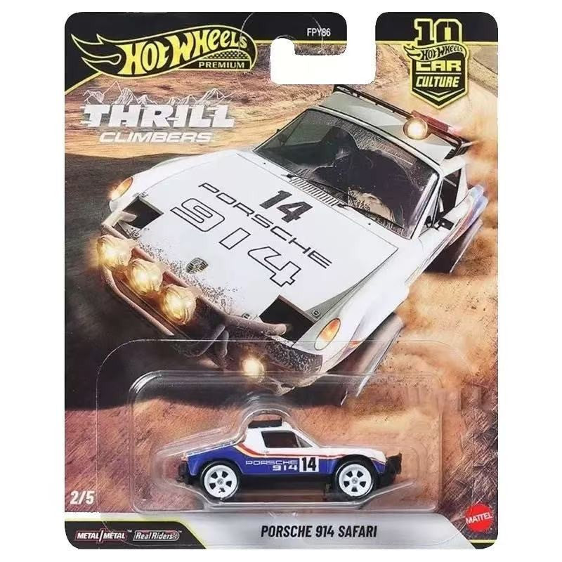 2026 Novo Original Mattel Hot Wheels 1/64 2026 Série Car Culture Thrill Climbers Lancer Evo 4 Porsche 914 Safari Carro Colecionável Diecast Presente de Aniversário Feriado