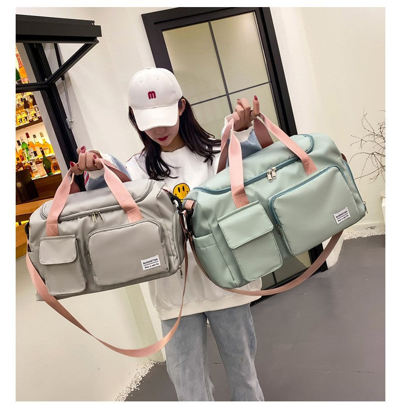 Womne's Travel Bags Handbags Gym Shoulder Bags Oxford Fitness Camping Trekking Bags Hiking Waterproof Outdoor Crossbody Bag