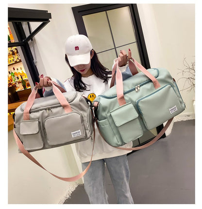 Womne's Travel Bags Handbags Gym Shoulder Bags Oxford Fitness Camping Trekking Bags Hiking Waterproof Outdoor Crossbody Bag