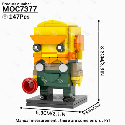 MOC Animação Série Bonecos para Montar Brickheadzed Marge Bart Maggie Homer Brinquedo DIY Modelo de Personagem Montar Tijolo Presente Infantil