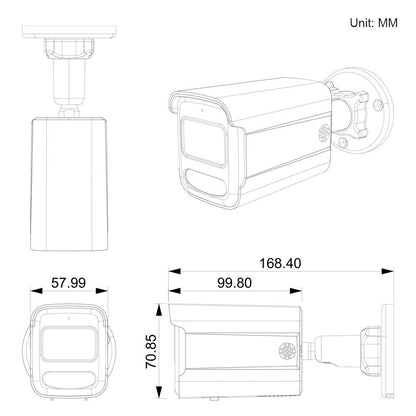 CCTV PoE IP Security Camera Outdoors Waterproof 2-way Audio Color Night Vision 4K 8MP 5MP 4MP Surveillance Camera For Options