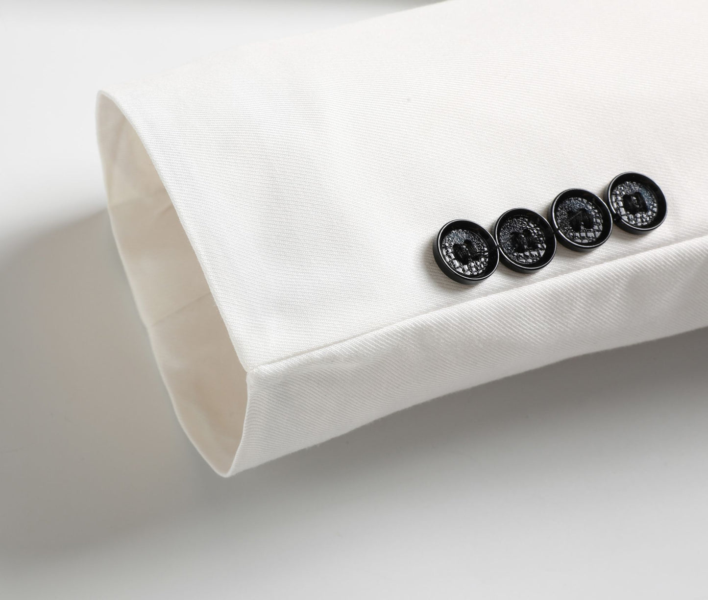 Men's Three-Piece White Suit, Anti-Wrinkle, No-Iron, Anti-Stick Fur Business Formal Suit, Four-Season Workplace Work Clothing Dr