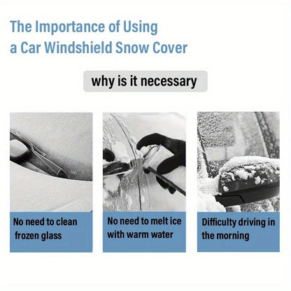 Car Snow Shield Cover Windshield Protection Protection Frost Winter Front Window Waterproof Sun Shade Sedan Suv Umbrella Outdoor