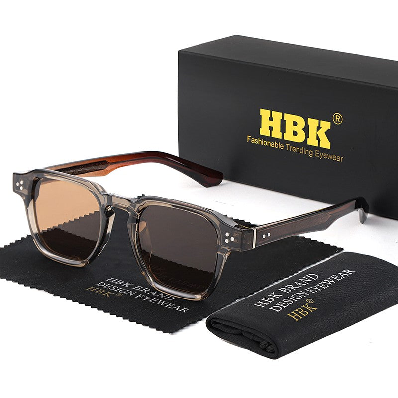 Óculos de Sol Punk HBK Fashion para homens Óculos de Sol Quadrados Clássicos Esportes ao Ar Livre Festa Férias Viagem Condução Pesca Óculos