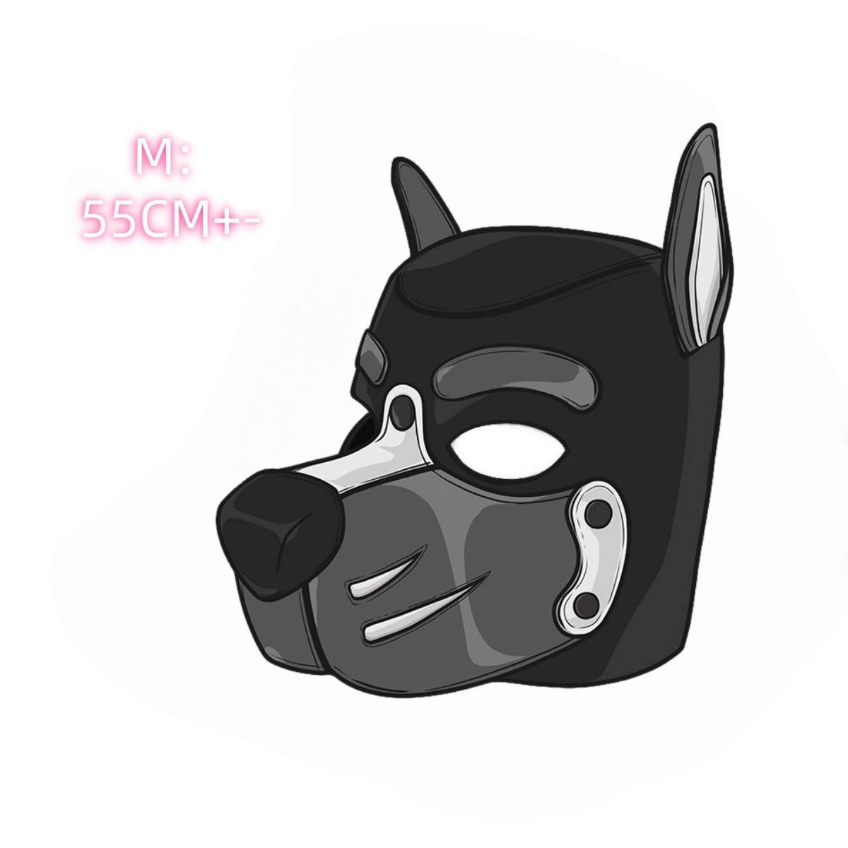 Unisex Sexy Costumes Halloween Party Pupply Play Mask Couples Games Full Face Fetish Masks Hood Latex Open Mouth DogHeadgear New