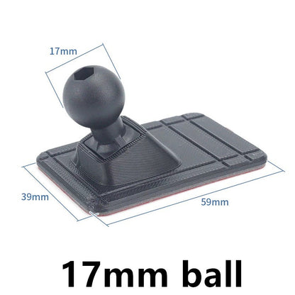 17mm Ball Head Car Center Console Adhesive Flexible Bending 3D Printing Base Suitable For Mobile Phone Holder Accessories