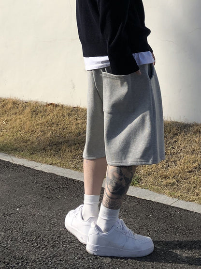 Men's summer Gym Fitness Loose Shorts Casual Street Hip Hop Workout Bodybuilding Breathable Short Pants Boardshorts Sweatpants
