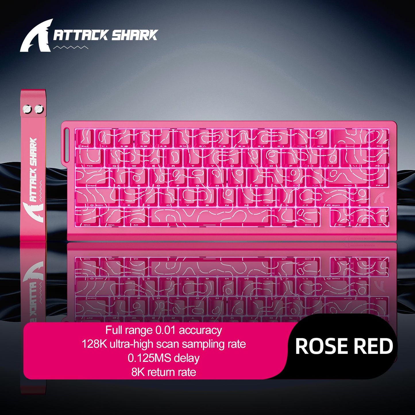 ATTACK SHARK X68HE X68Pro He Magnetic Mechanical Keyboard for Pro Gaming 0.01mm Rapid Trigg 8000Hz SOCD/Rs 0.125ms 128K Rate