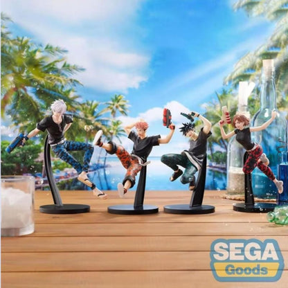 Em estoque SEGA Jujutsu Kaisen GRAFFITI BATTLE Fushiguro Megumi Kugisaki Nobara Panda Gojo Satoru Figuras de Anime Brinquedos Originais