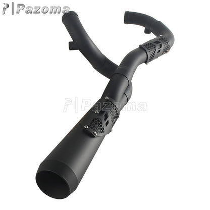 Pazoma 2-in-1 Exhaust Muffler Motorcycle Stepped Exhausts System For Harley Dyna Low Rider Street Fat Bob Super Wide Glide 06-17