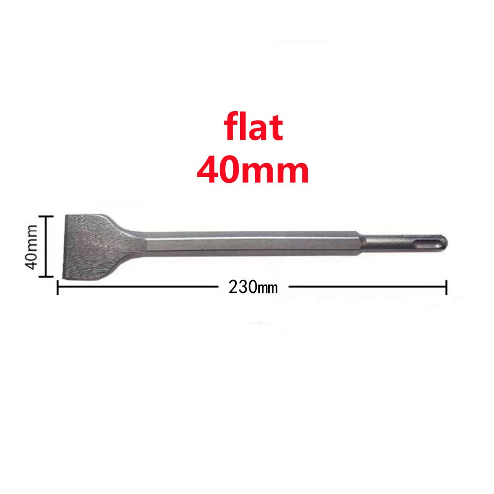 Conjunto de Formões de 250mm Haste SDS Plus Broca de Martelo Elétrico Formão de Ponta, Ranhura e Plano Ferramentas de Alvenaria para Parede de Concreto, Tijolo e Rocha